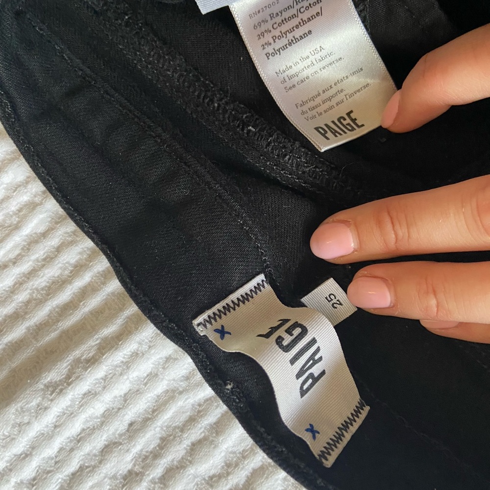 Paige Verdugo Ultra Skinny Black jeans